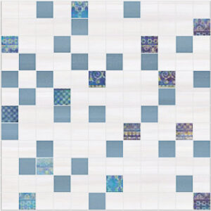 Acuarela Mosaico Cotton-Perla 30×30