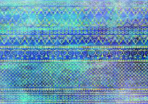 Acuarela Cotton-2 Perla-Azul Decor 24.2 x 68.5