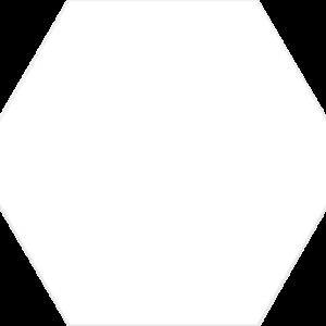 Basic Hex.25 White 25×22