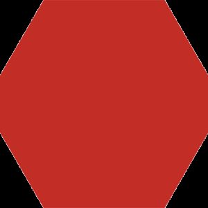 Basic Hex.25 Red 25×22