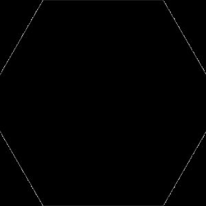 Basic Hex.25 Black 25×22