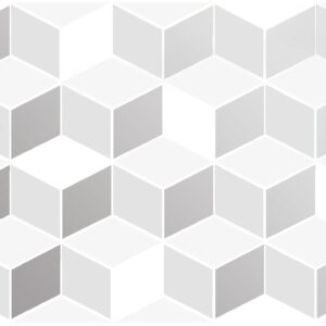 Настенная вставка Omnia геометрия белый 20×44-A15918