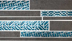 Мозаика Naxos Mos. Raku Brick Black Clay 25.9×60.2