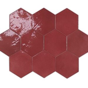 Настенная плитка WOW Zellige Hexa Wine 10.8×12.4