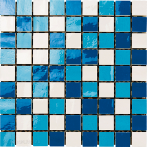 Мозаика Alta Ceramica Cristal Mosaico Blu/Azzurro/Bianco 30×30