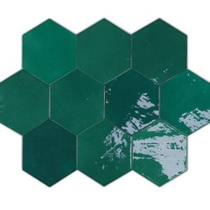 Настенная плитка WOW Zellige Hexa Emerald 10.8×12.4