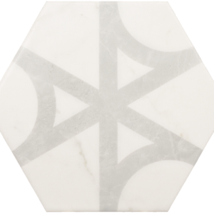 Напольная плитка Equipe Carrara Hexagon Flow 17.5×20