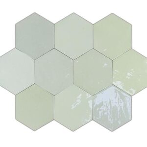 Настенная плитка WOW Zellige Hexa Mint 10.8×12.4