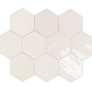 Настенная плитка WOW Zellige Hexa White 10.8×12.4